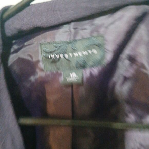 investments womens purple cardigan purple open front soft size 16 - Picture 5 of 7